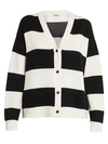 MIU MIU WOMEN'S STRIPED CAT MOHAIR-BLEND KNIT CARDIGAN,0400011859356