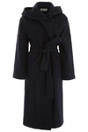 THE ROW THE ROW RIONA HOODED BELTED COAT