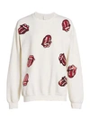 MADEWORN Rolling Stones Sequined Sweatshirt