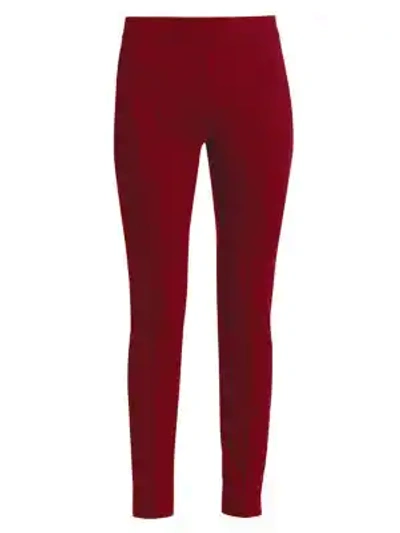 Akris Punto Women's Mara Stretch Jersey Trousers In Ruby