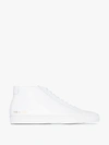 COMMON PROJECTS COMMON PROJECTS WHITE ACHILLES MID TOP LEATHER SNEAKERS,152913838251