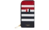 THOM BROWNE 4-BAR ZIPPED LEATHER WALLET,MAW080F 00713 960
