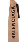 BALENCIAGA INTARSIA WOOL SCARF