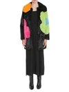 BOUTIQUE MOSCHINO BOUTIQUE MOSCHINO FLOWER PRINTED LONG FUR COAT