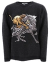 GIVENCHY GIVENCHY LION AND PEGASUS LOGO SWEATER