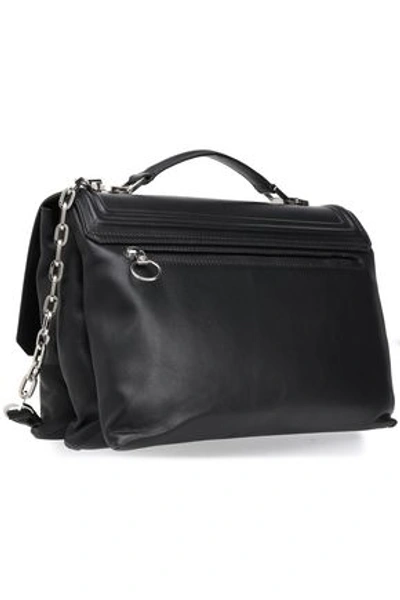 Versace Leather Shoulder Bag In Black