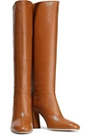 ACNE STUDIOS LEATHER KNEE BOOTS,3074457345620828732