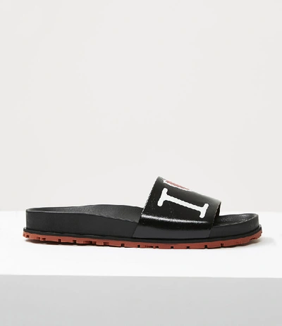 Vivienne Westwood I Love Crap Slide Black