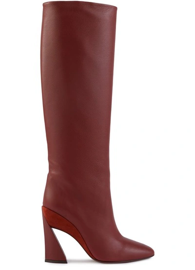 Ferragamo Antea Boots In Dark Paprika