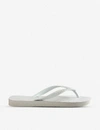 Havaianas High Light Wedge Flip Flops In White
