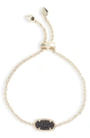 Kendra Scott Elaina Bracelet In Gold/ Black Drusy