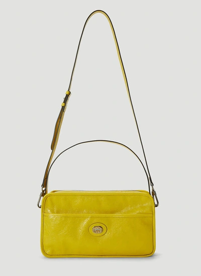 Gucci Morpheus Leather Bag In Yellow