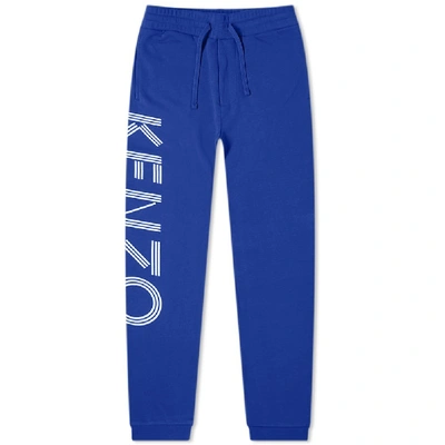 Kenzo Paris Logo Sweat Pant In Blue