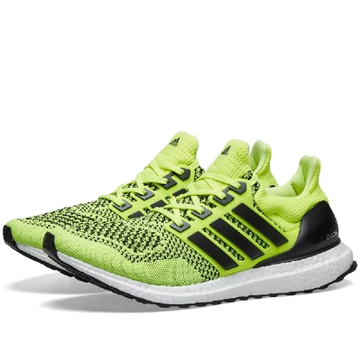 Adidas Consortium Ultraboost 1.0 Rubber-trimmed Primeknit Running Sneakers In Yellow