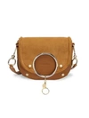 SEE BY CHLOÉ WOMEN'S MARA SUEDE & LEATHER SADDLE BAG,0400011325322