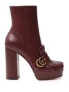 GUCCI GUCCI GG MARMONT HEELED ANKLE BOOT