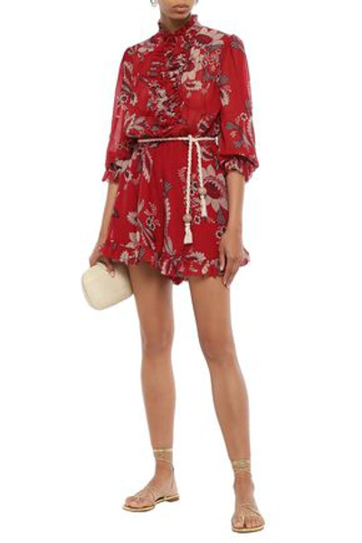 Zimmermann Juno Floral-print Cotton And Silk-blend Georgette