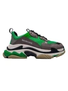 Balenciaga Triple S Mesh, Nubuck And Leather Sneakers