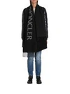 MONCLER CAPE WITH DUVET SLEEVES AND FRINGE,11112152