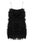 Laneus Fitted Short Knit Dress In Black