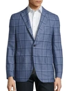 ISAIA Regular-Fit Tonal Plaid Wool Jacket