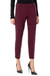 Liverpool Kelsey Knit Trousers In Cocoa Burgundy