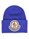 MONCLER LOGO PATCHED BEANIE,11115646