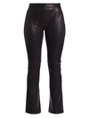 ADAM LIPPES Leather Kick Flare Trousers