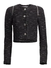 ALEXANDER WANG Zipper-Trimmed Tweed Jacket