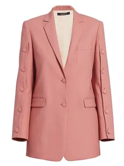 Rokh Break Sleeve Jacket In Dusty Pink