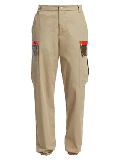 Artica Arbox Cotton Cargo Trousers In Sand