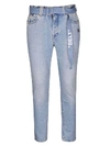 OFF-WHITE BELTED JEANS,11114023