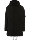 Raf Simons Printed Parka In Black (black)