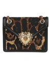 DOLCE & GABBANA LEOPARD PRINT MINI CROSSBODY BAG,11111481