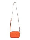 Tory Burch Perry Bombe Leather Crossbody Bag In Arancione
