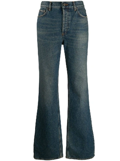 Balenciaga Blue High-waisted Flared Jeans