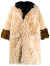 MARNI reversible panelled fur coat