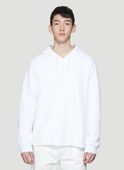 Dust Graphic Print Hooded Sweatshirt In White