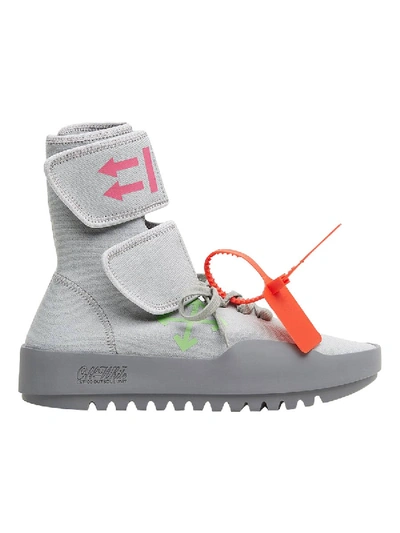 Off-white Grey Men's Grey Moto Wrap Sneaker