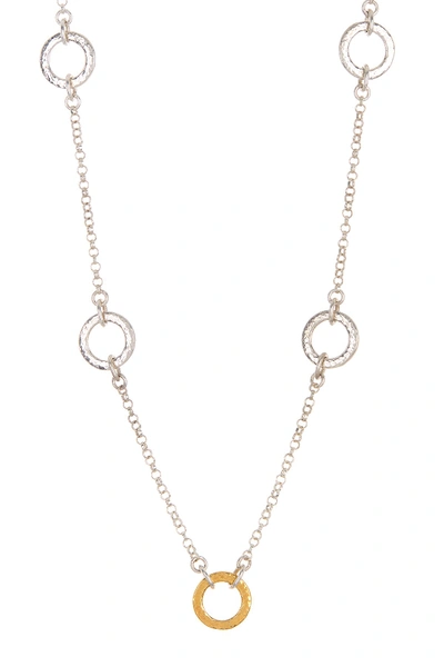 Gurhan 24k Gold Plated Sterling Silver 5 Short Station Necklace In Silver Gold