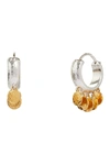 GURHAN SMALL HOOP EARRING WITH LUSH FLAKES,848593072598