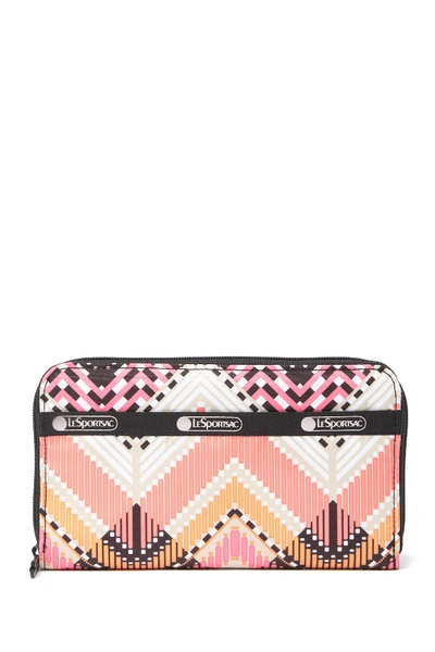 Lesportsac Taylor Zip Around Wallet In Sumr Weave