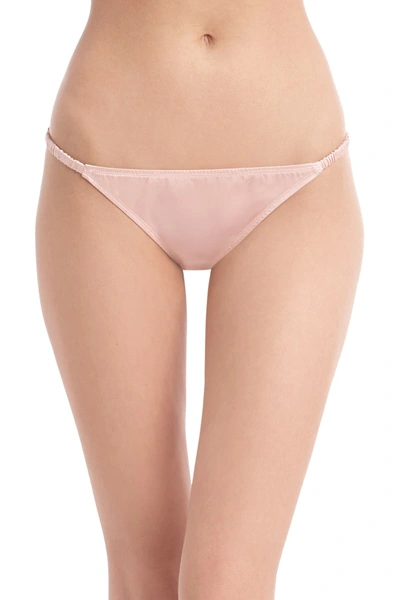 Commando Silk Bikini Panties In Rose Quaz