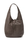 Lucky Brand Mia Leather Hobo In Steely