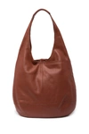 Lucky Brand Mia Leather Hobo In Cognac 05