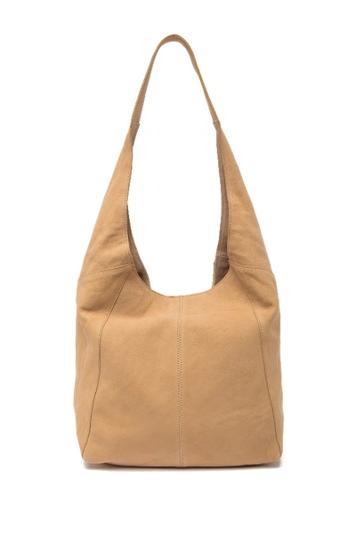 Lucky Brand Patti Leather Hobo Shoulder Bag In Ltbeige 09
