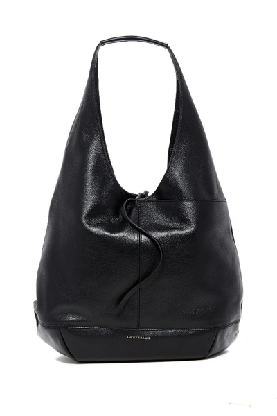 Lucky Brand Mia Leather Hobo In Black 03