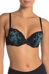 Cosabella Mesh Push-up Bra In Black/baby