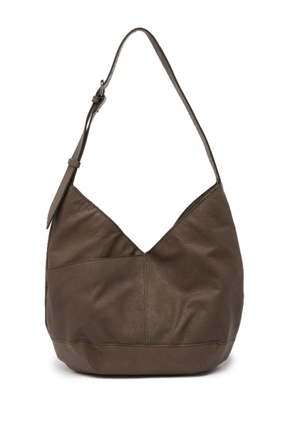 Lucky Brand Mia Leather  Hobo Bag In Lt Green 01