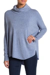 Cyrus Cowl Neck Sweater In Denim Blue
